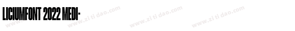 LiciumFont 2022 Medi字体转换